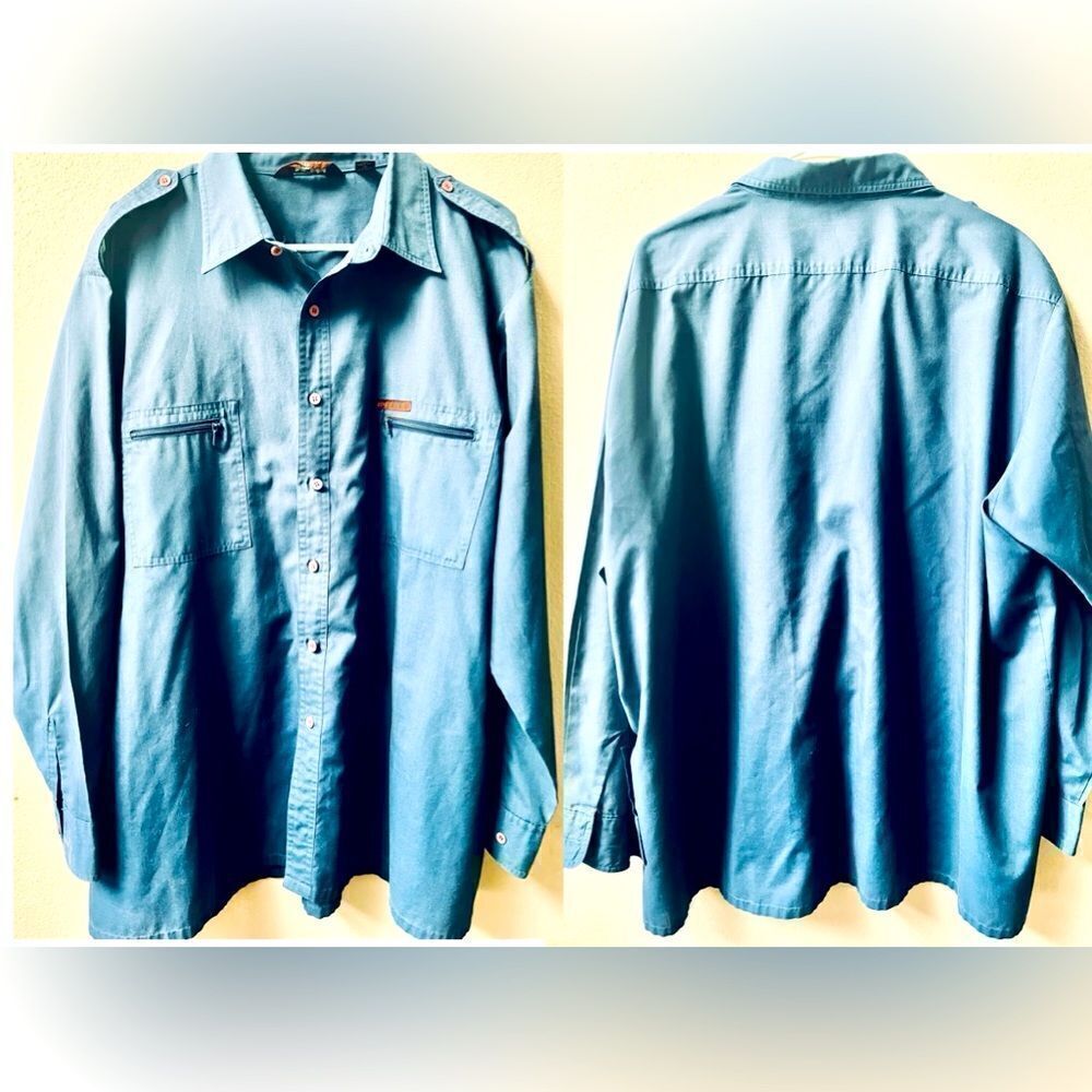 SERGIO VALENTE VINTAGE MENS BUTTON DOWN SHIRT BIG MENS 2X